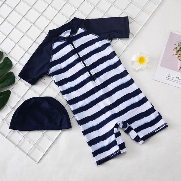 one-piece suits baby boy swimwear uv protect blue white stripes infant kids bathing suit for boys short sleeve one pieces children's sw
one-piece suits baby boy swimwear uv protect blue white stripes infant kids bathing suit for boys short sleeve one pieces children's sw
