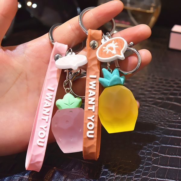 2021 fashion keychain acrylic geometric section fruit chain car bag key pendant small activity gift practical, Silver
2021 fashion keychain acrylic geometric section fruit chain car bag key pendant small activity gift practical, Silver