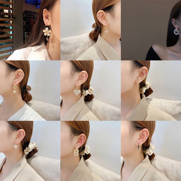 Bohemian Charm Gold Plate Flower Hear Pearl Earrings Set For Women Diamond Crystal Pearls Acrylic Dangle Earrings Trend Vintage Jewelry, Golden
Bohemian Charm Gold Plate Flower Hear Pearl Earrings Set For Women Diamond Crystal Pearls Acrylic Dangle Earrings Trend Vintage Jewelry, Golden