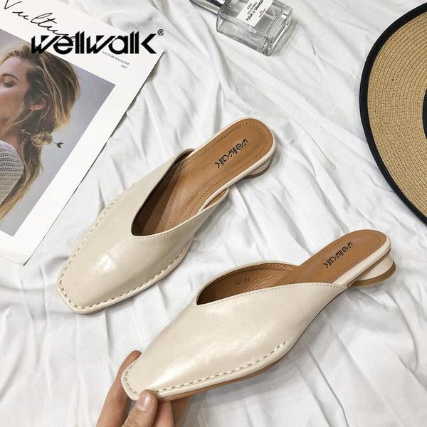 slippers wellwalk brand designer home ladies square toe shoes women mules summer slides sewing open back loafers office lady, Black
slippers wellwalk brand designer home ladies square toe shoes women mules summer slides sewing open back loafers office lady, Black