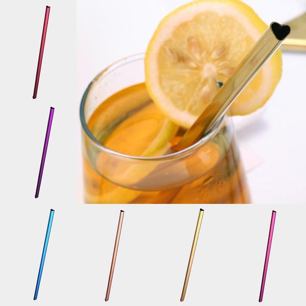 drinking straws creative heart-shaped stainless steel straw reusable metal party bar accessory
drinking straws creative heart-shaped stainless steel straw reusable metal party bar accessory