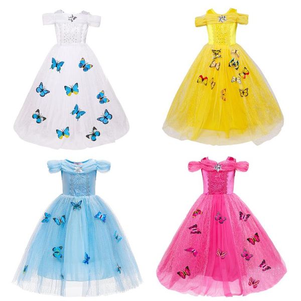 clothing sets kids princess dress, girls butterfly patterns round collar short sleeve off shoulder 1 piece for summer, White
clothing sets kids princess dress, girls butterfly patterns round collar short sleeve off shoulder 1 piece for summer, White