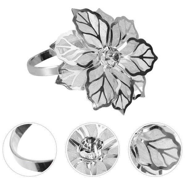 8pcs flower napkin rings decorative holders for wedding banquet dinner party table decoration (silver)
8pcs flower napkin rings decorative holders for wedding banquet dinner party table decoration (silver)