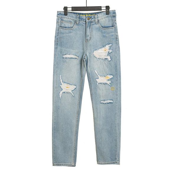 famous men's designer trousers jeans smiley face letter hole summer blue s-xl size
famous men's designer trousers jeans smiley face letter hole summer blue s-xl size