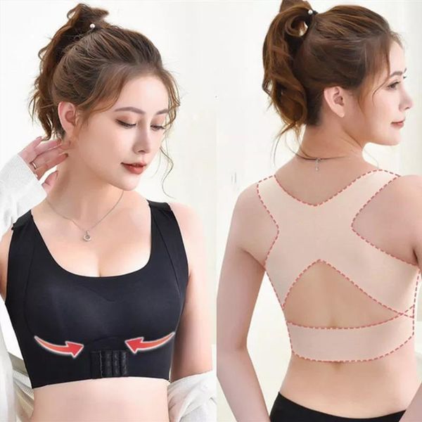 women bra posture corrector bralette front closure bras fitness vest push up female brassiere underwear cross back tank yoga outfit
women bra posture corrector bralette front closure bras fitness vest push up female brassiere underwear cross back tank yoga outfit