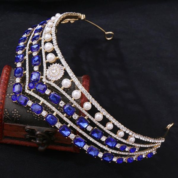 hair clips & barrettes crown jewelry bridal wedding accessories simple alloy diamond dress all-match ea, Golden;silver