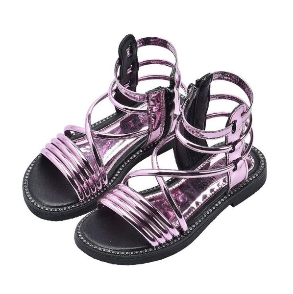 fashion girls sandals korean summer children's female roman big kids princess flat shoes, Black;red
fashion girls sandals korean summer children's female roman big kids princess flat shoes, Black;red