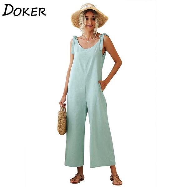 female summer jumpsuit sleeveless bow loose one-piece wide leg pants solid color female jumpsuit mono women jumpsuit 210423, Black;white
female summer jumpsuit sleeveless bow loose one-piece wide leg pants solid color female jumpsuit mono women jumpsuit 210423, Black;white