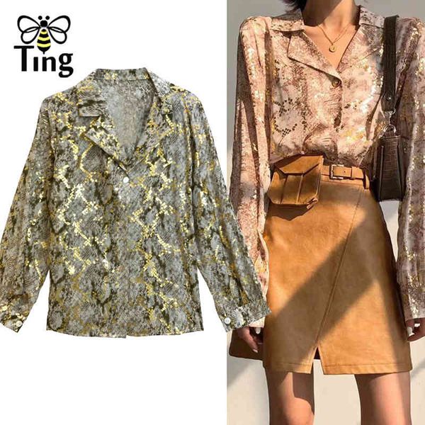 glitter casual loose blouse thin spring summer shirts women fashion streetwear blusas za chic 210513, White
glitter casual loose blouse thin spring summer shirts women fashion streetwear blusas za chic 210513, White
