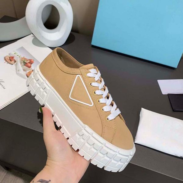 luxury women sneakers designer shoes lnspired by motorcycle wheels a nylon gabardine sneaker has thick rubber sole ariangular logo adorns th, Black
luxury women sneakers designer shoes lnspired by motorcycle wheels a nylon gabardine sneaker has thick rubber sole ariangular logo adorns th, Black