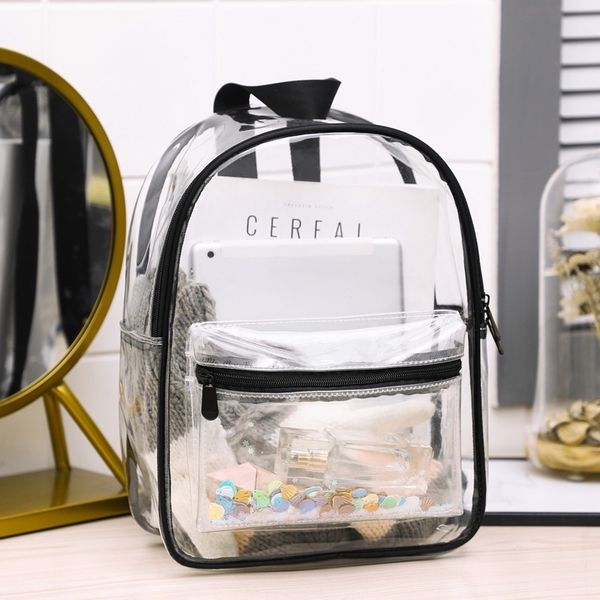 transparent pvc backpack cosmetic school korean waterproof men's and women's swimming travel storage bag
transparent pvc backpack cosmetic school korean waterproof men's and women's swimming travel storage bag