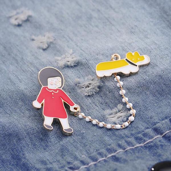 pins, brooches cute cartoon creative oil drop brooch enamel art little girl walking dog jump rope women alloy classic hjuey unisex, Gray
pins, brooches cute cartoon creative oil drop brooch enamel art little girl walking dog jump rope women alloy classic hjuey unisex, Gray
