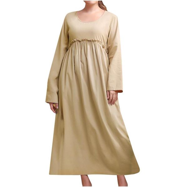 casual dresses beige for women 2021 elegant plus size solid dress round collar long sleeves vestidos de mujer, Black;gray
casual dresses beige for women 2021 elegant plus size solid dress round collar long sleeves vestidos de mujer, Black;gray