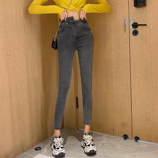 women's jeans high waist female nine points pants 2021 thin casual slim skinny pencil elastic ankle length women, Blue
women's jeans high waist female nine points pants 2021 thin casual slim skinny pencil elastic ankle length women, Blue
