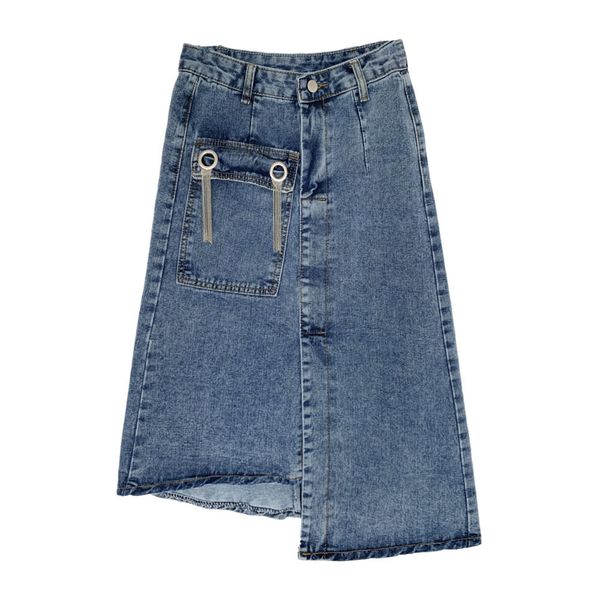 blue denim knee length empire high street asymmetrical skirt pocket tassel s0150 210514, Black
blue denim knee length empire high street asymmetrical skirt pocket tassel s0150 210514, Black