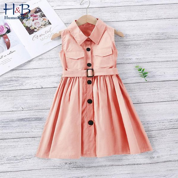 girl's dresses humor bear girl dress 2021 summer sleeveless lapel collar single-breasted casual with belt children clothes, Red;yellow
girl's dresses humor bear girl dress 2021 summer sleeveless lapel collar single-breasted casual with belt children clothes, Red;yellow