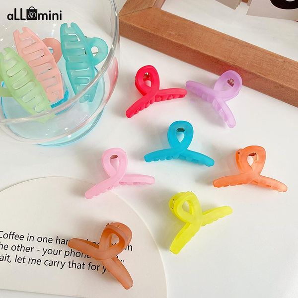 hair accessories 1pc korean cute frosted candy color clips for girl children's claw princess matte headwear crab clip, Slivery;white
hair accessories 1pc korean cute frosted candy color clips for girl children's claw princess matte headwear crab clip, Slivery;white