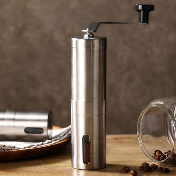 manual coffee grinders grinder - conical burr mill & brushed stainless steel whole bean
manual coffee grinders grinder - conical burr mill & brushed stainless steel whole bean