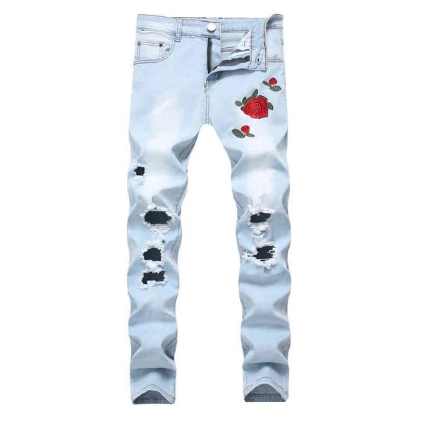 men's jeans embroidered denim ripped light blue pants skinny plus size stretch trousers cb3d
men's jeans embroidered denim ripped light blue pants skinny plus size stretch trousers cb3d