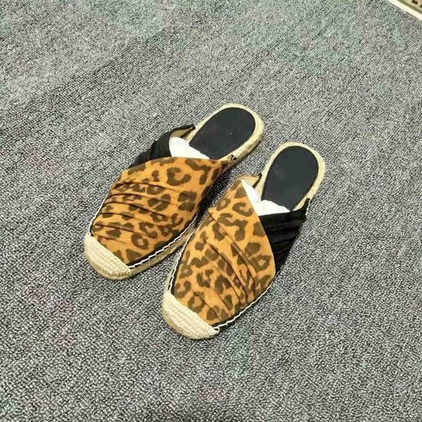 leopard print hemp rope bottom fisherman sandals summer female fold sheepskin baotou muller shoes one pedal lazy flat slippers, Black
leopard print hemp rope bottom fisherman sandals summer female fold sheepskin baotou muller shoes one pedal lazy flat slippers, Black