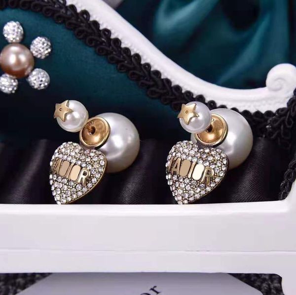 di classic pearl love earrings female d family star letters full diamond earrings silver needle anti allergy jewelry, Golden
di classic pearl love earrings female d family star letters full diamond earrings silver needle anti allergy jewelry, Golden