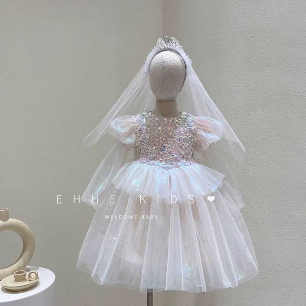 fashion korean girls clothes sequins tutu princess dress for children short sleeve summer party gown vestido 210529, Red;yellow
fashion korean girls clothes sequins tutu princess dress for children short sleeve summer party gown vestido 210529, Red;yellow