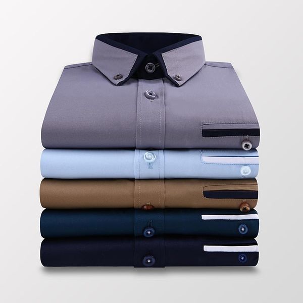 korean slim men's office long sleeve shirt four seasons solid color valley casual thin male fashion trend brand clothes dress shirts, White;black
korean slim men's office long sleeve shirt four seasons solid color valley casual thin male fashion trend brand clothes dress shirts, White;black