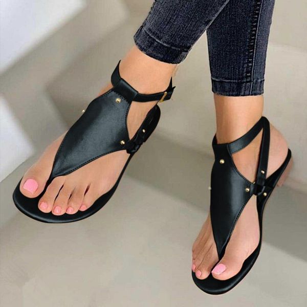 sandals #40 women summer pu leather open toe beach flip-flop solid fashion gladiator ladies flats casual shoes, Black
sandals #40 women summer pu leather open toe beach flip-flop solid fashion gladiator ladies flats casual shoes, Black