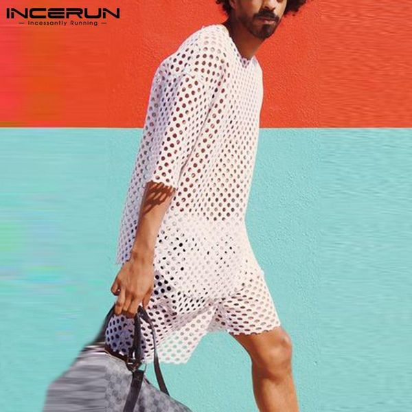 men's tracksuits summer men mesh sets transparent streetwear o neck short sleeve t shirt casual shorts 2021 breathable leisure suits 5x, Gray
men's tracksuits summer men mesh sets transparent streetwear o neck short sleeve t shirt casual shorts 2021 breathable leisure suits 5x, Gray
