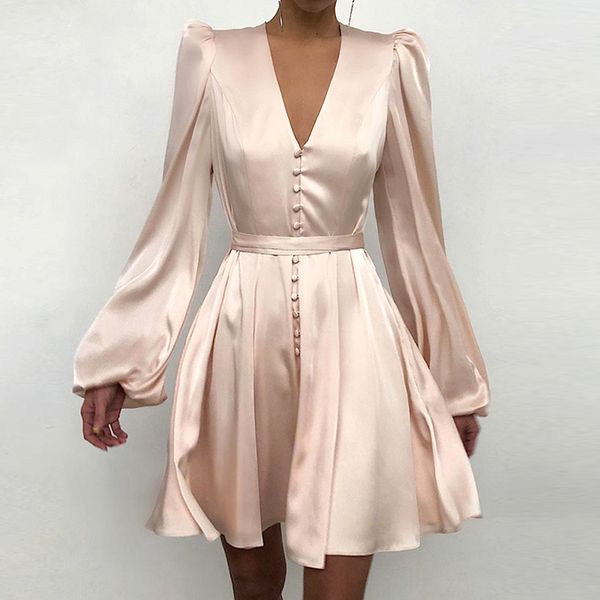 2021women v-neck silk satin dress women 2021 spring long sleeve a-line mini dress elegant print long sleeve party dress female, Black;gray
2021women v-neck silk satin dress women 2021 spring long sleeve a-line mini dress elegant print long sleeve party dress female, Black;gray