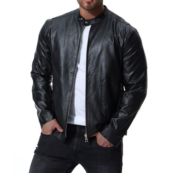 fashion leather men's clothes spring 2021 large size coat black jacket b023
fashion leather men's clothes spring 2021 large size coat black jacket b023