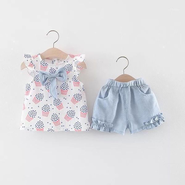 clothing sets cute baby girl clothes set summer sleeveless print bow shorts pants 2pcs outfits fashion infant for 0-24m1, White
clothing sets cute baby girl clothes set summer sleeveless print bow shorts pants 2pcs outfits fashion infant for 0-24m1, White
