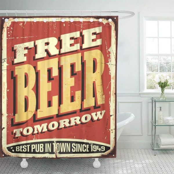 shower curtains beer tomorrow vintage tin sign on old worn curtain waterproof polyester fabric 72 x inches with hooks
shower curtains beer tomorrow vintage tin sign on old worn curtain waterproof polyester fabric 72 x inches with hooks