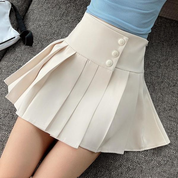 skirts korean fashion cute sweet girls solid women summer casual slim pleated mini skirt lady high waist with button, Black
skirts korean fashion cute sweet girls solid women summer casual slim pleated mini skirt lady high waist with button, Black