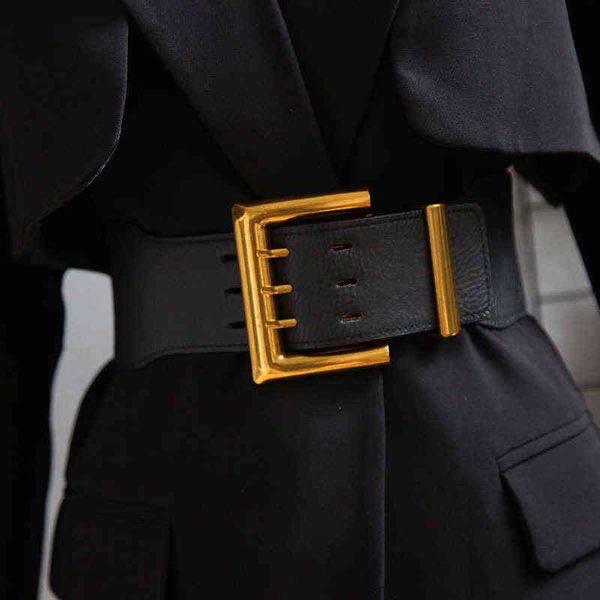 retro elastic wide belt gold buckle ladies fashion suit coat girdle waist belts for women luxury designer brand aa220310, Black;brown
retro elastic wide belt gold buckle ladies fashion suit coat girdle waist belts for women luxury designer brand aa220310, Black;brown