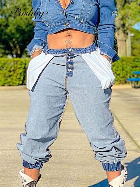 poshby button up pleated denim jeans women mid waist pocket y2k street lounge washed cargo pants female autumn legging trousers women's, Blue
poshby button up pleated denim jeans women mid waist pocket y2k street lounge washed cargo pants female autumn legging trousers women's, Blue