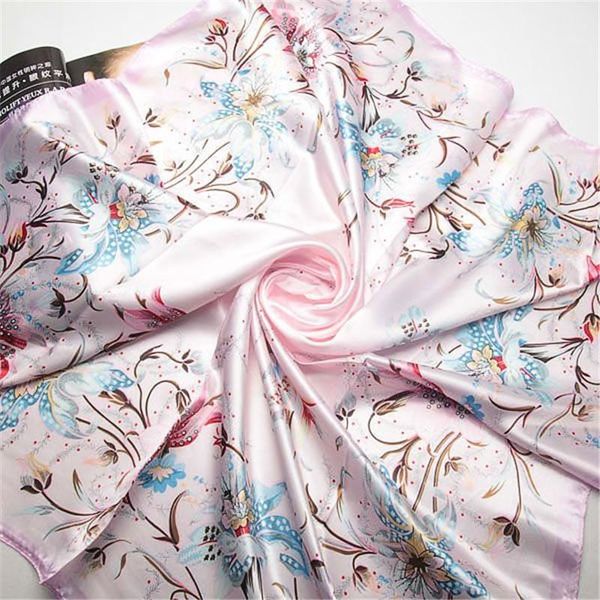 scarves 90x90cm fashion style silk scarf women pink flowers garden painting neckerchief bandana square muslim headscarf, Blue;gray
scarves 90x90cm fashion style silk scarf women pink flowers garden painting neckerchief bandana square muslim headscarf, Blue;gray