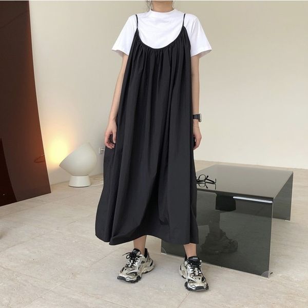 casual dresses summer sleeveless women suspender thin shoulder strap loose ball gown sporty elegant solid long 2021 wxte, Black;gray
casual dresses summer sleeveless women suspender thin shoulder strap loose ball gown sporty elegant solid long 2021 wxte, Black;gray