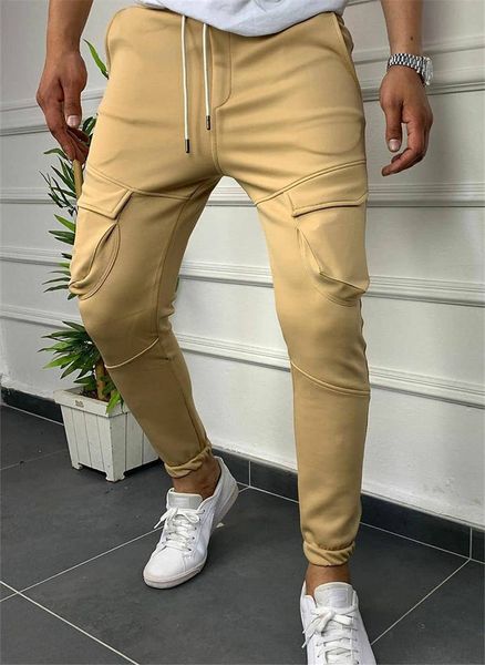 men's men pencil drawstring hiphop slim long trousers with pockets casual solid color streetstyle male pants, Black
men's men pencil drawstring hiphop slim long trousers with pockets casual solid color streetstyle male pants, Black