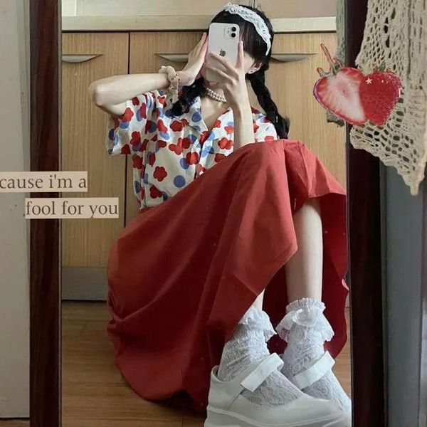 skirts single / suit women's summer 2021 retro hong kong style short sleeve shirt + high waist mid length skirt two piece set, Black
skirts single / suit women's summer 2021 retro hong kong style short sleeve shirt + high waist mid length skirt two piece set, Black