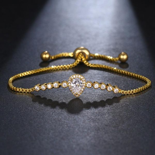 link, chain ekopdee luxury water drop zircon bracelet for women classic exquisite adjustable wedding jewelry dinner party, Black
link, chain ekopdee luxury water drop zircon bracelet for women classic exquisite adjustable wedding jewelry dinner party, Black