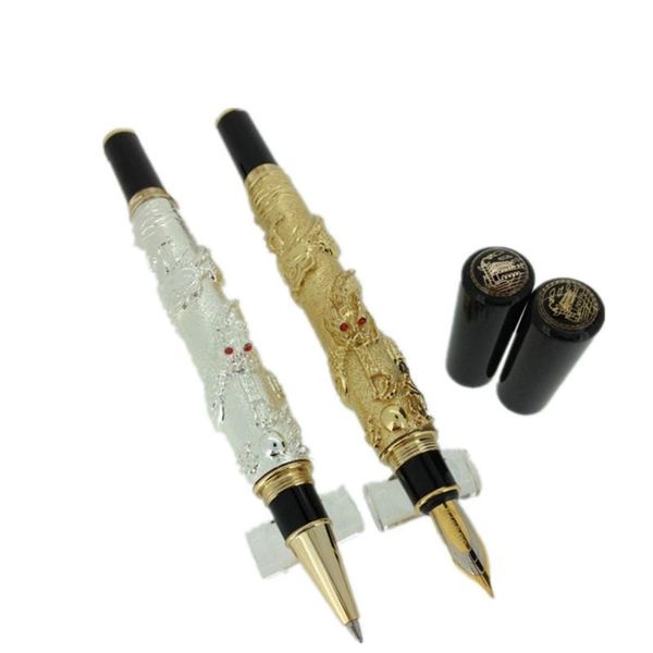 noble golden fountain pen ink nib dragon embossed luxury stylo plume caneta stationery penna stilografica 03842 pens
noble golden fountain pen ink nib dragon embossed luxury stylo plume caneta stationery penna stilografica 03842 pens