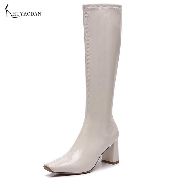 boots classic square toe knee high side zipper elastic pu leather 2021 autumn heels fashion party night club women shoes 40, Black
boots classic square toe knee high side zipper elastic pu leather 2021 autumn heels fashion party night club women shoes 40, Black