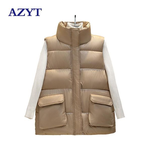 women's vests azyt autumn winter vest loose thicken warm sleeveless jacket 2021 windproof casacos feminos waistcoat, Black;white
women's vests azyt autumn winter vest loose thicken warm sleeveless jacket 2021 windproof casacos feminos waistcoat, Black;white