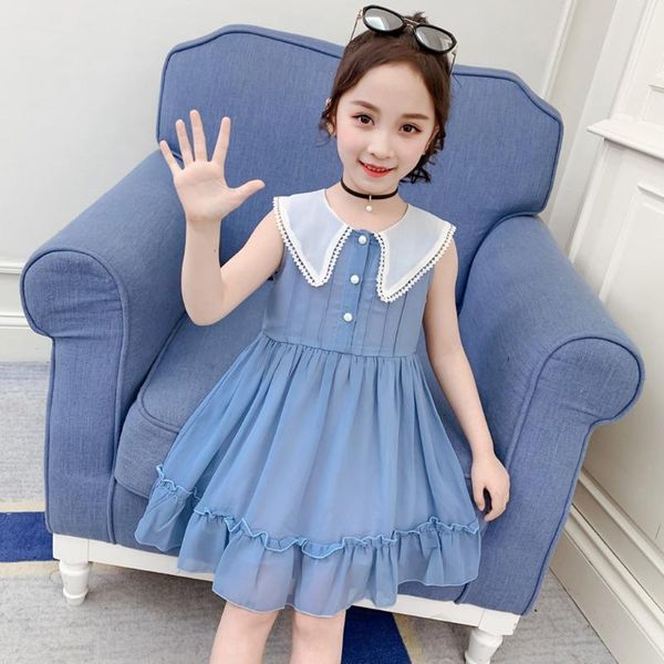 summer children toddler kids baby girls lapel sleeveless solid princess chiffon dress clothes fashion casual party girl's dresses, Red;yellow
summer children toddler kids baby girls lapel sleeveless solid princess chiffon dress clothes fashion casual party girl's dresses, Red;yellow