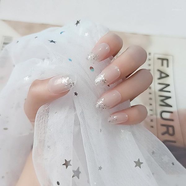 ins latest explosion models long round head white glitter wearing nail tablets fake nails patch products nails1, Red;gold
ins latest explosion models long round head white glitter wearing nail tablets fake nails patch products nails1, Red;gold