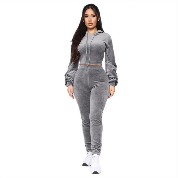 autumn winter two piece womens pants set hoodie velvet sweatshirt crop and tracksuit sports jogging suit clothing sets, White
autumn winter two piece womens pants set hoodie velvet sweatshirt crop and tracksuit sports jogging suit clothing sets, White