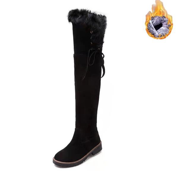 boots nvzhen hair and plush long tube snow 2021 winter flat bottomed knee pads cotton, Black
boots nvzhen hair and plush long tube snow 2021 winter flat bottomed knee pads cotton, Black
