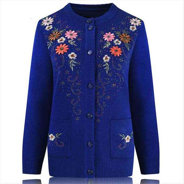 middle aged and elderly women sweaters womens embroidery knit cardigan jacket single breasted slim sweater coat thin grandma spring clothing, White;black
middle aged and elderly women sweaters womens embroidery knit cardigan jacket single breasted slim sweater coat thin grandma spring clothing, White;black