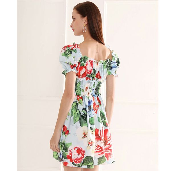 dress seqinyy blue light 2021 short pockets elastic waistline mini flowers impression ed runway summer, Black;gray
dress seqinyy blue light 2021 short pockets elastic waistline mini flowers impression ed runway summer, Black;gray
